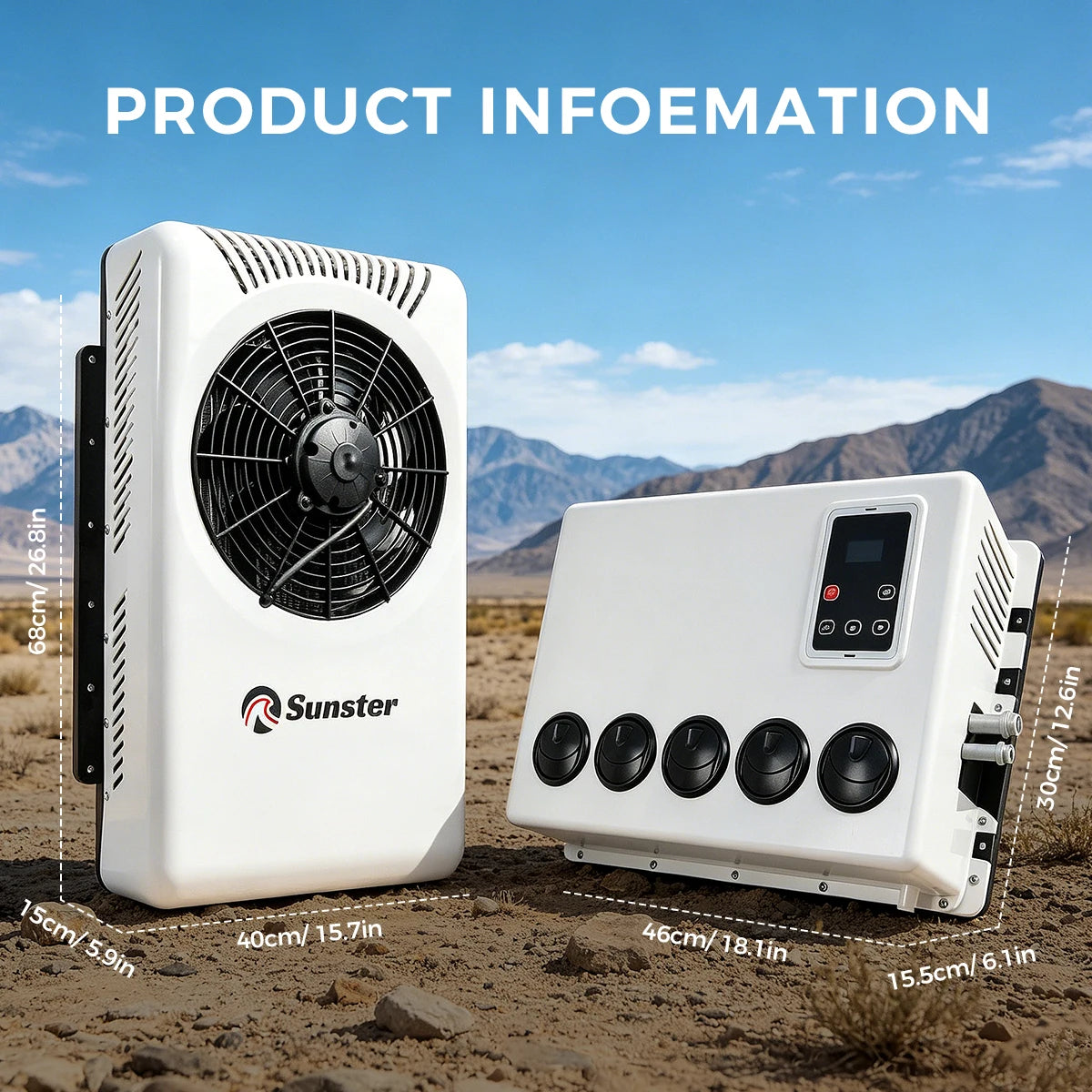 Sunster 12V 24V Electric Roof Air Conditioning RV Air Conditioning