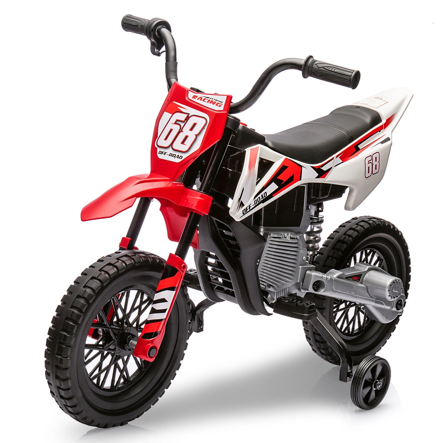 HiMISS 12v Kids Electric Dirt Bike with Training Wheels
