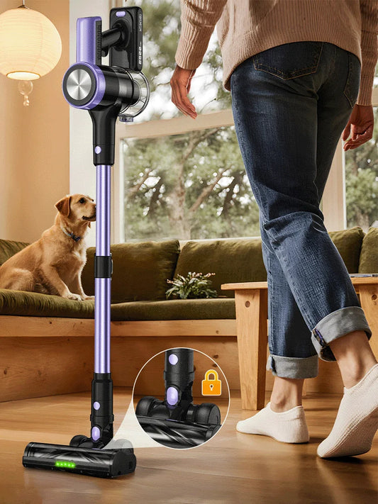 SUXIANGVAC 500W/55KPA Self-Standing Cordless Vacuum