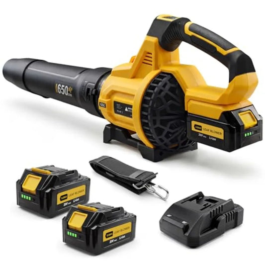 Leaf Blower Cordless, 650CFM and 3 Speed Levels