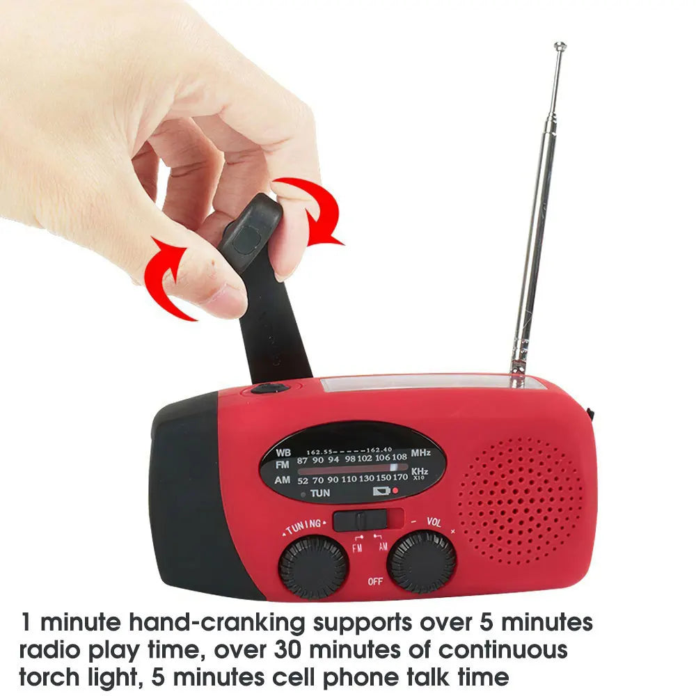 Multifunctional Radio Solar Hand Crank