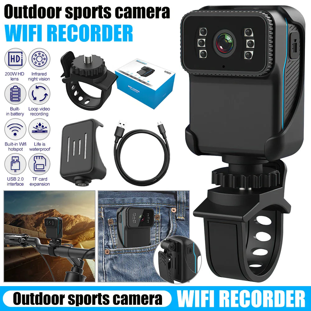 Portable 1080P HD Action Camera Waterproof