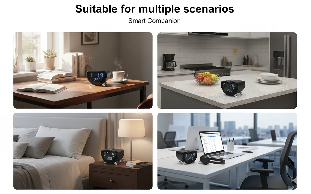 4K UHD WiFi Clock Camera, Indoor Surveillance