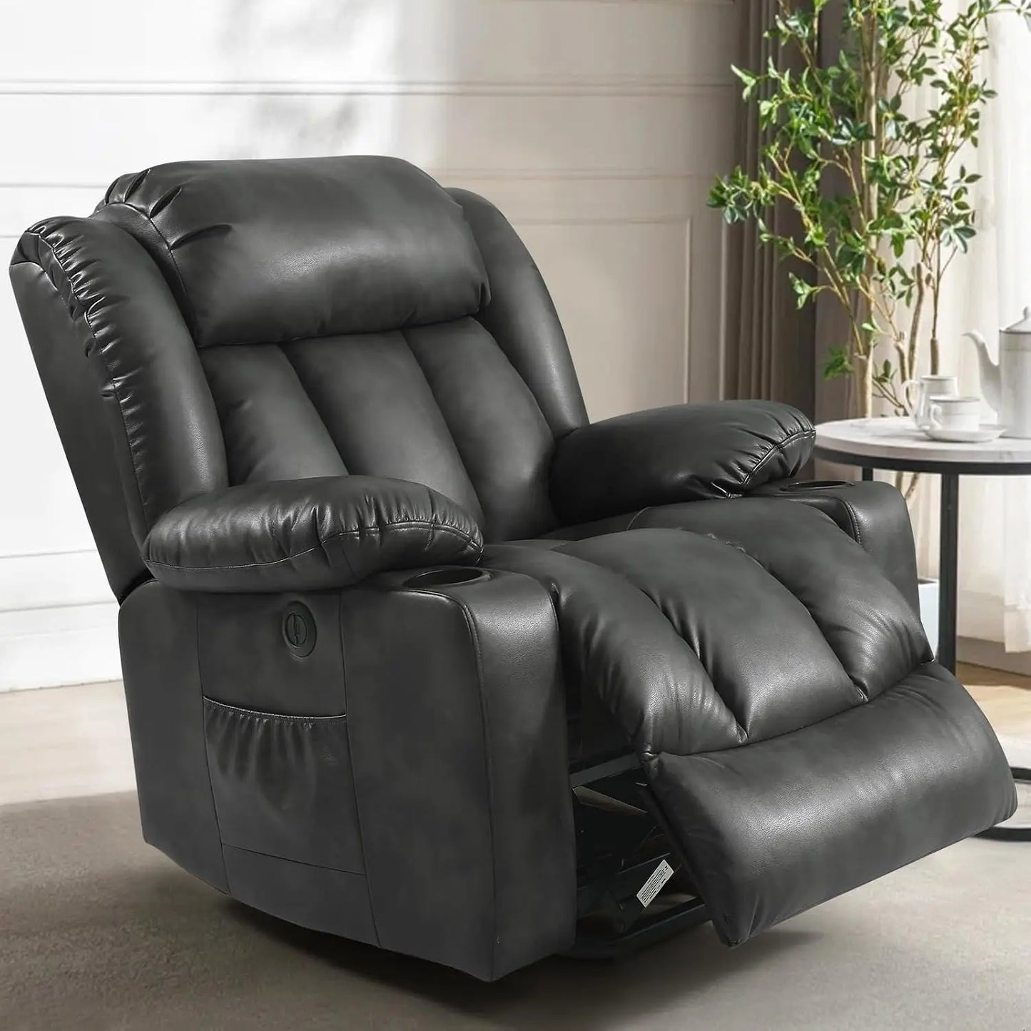 PARKOL Power Lift Recliner Chair for Seniors, Breathable Leather