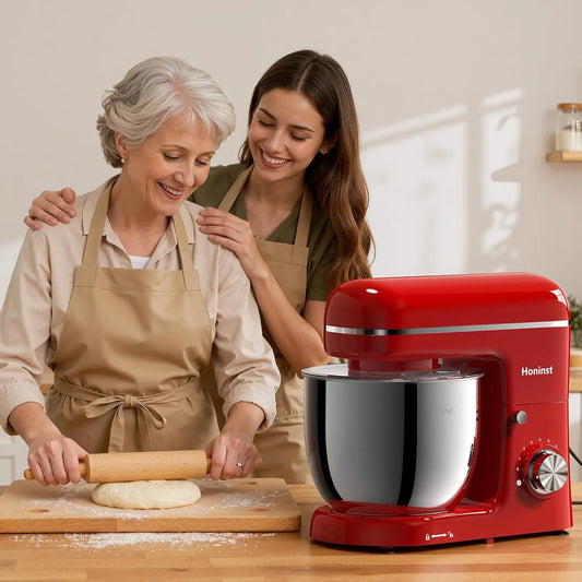HONINST Stand Mixer, 3-In-1 8-Speed 660W 6.5QT