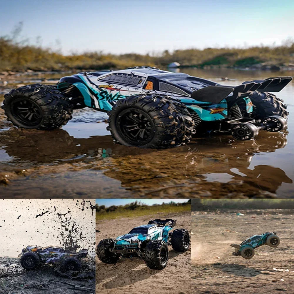 1:16 70KM/H 4WD RC Car With Led Lights 2.4G Radio