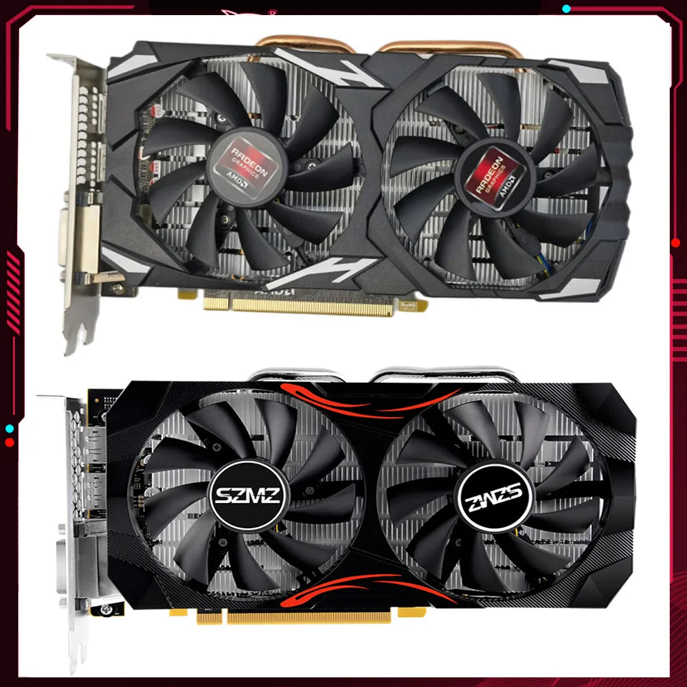 RX580 1/2/4/8GB Gaming Video Card Computer Graphics Card