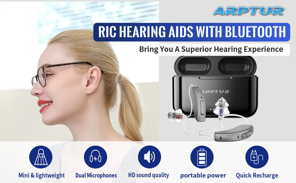 Bluetooth Hearing Aids Rechargeable