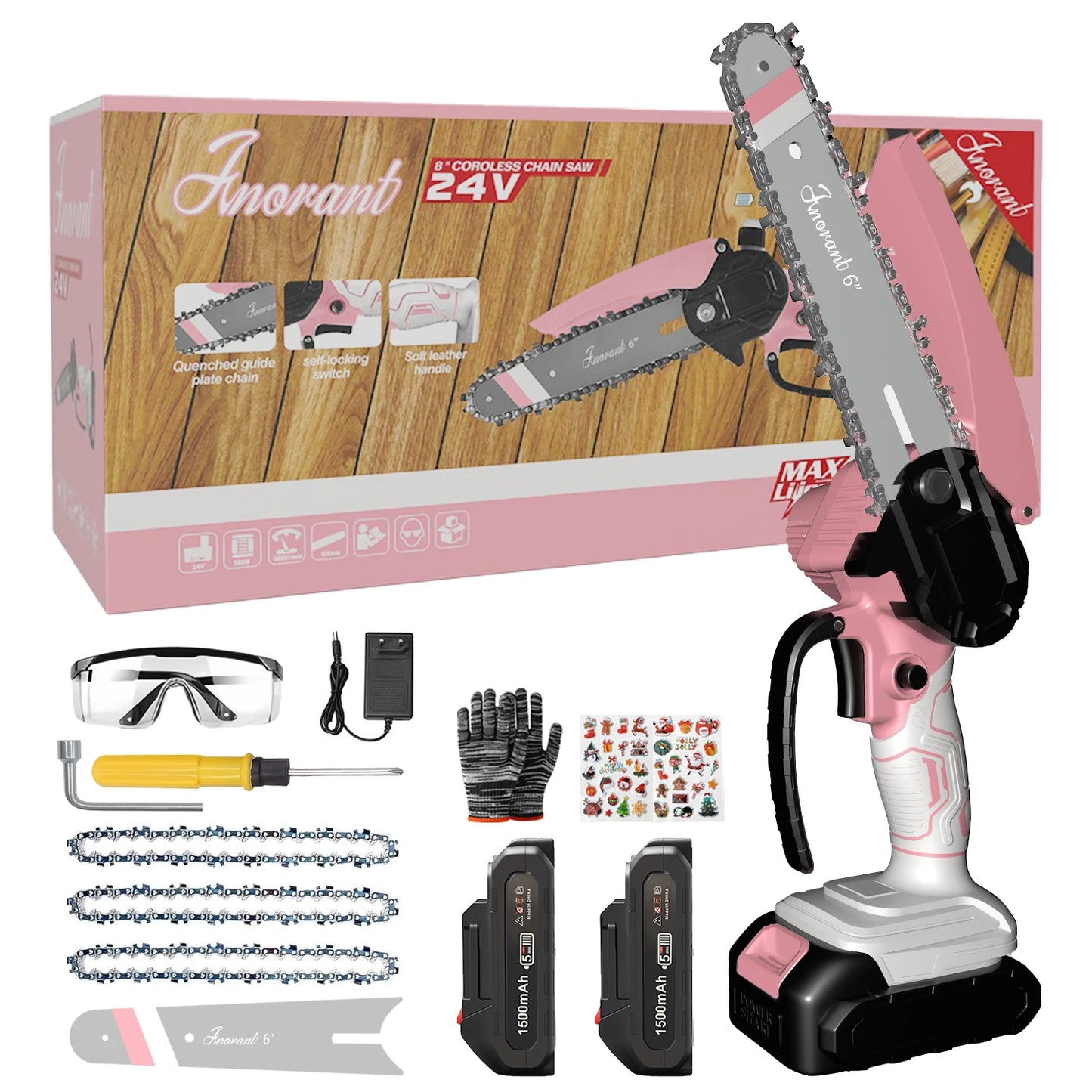 INORANT Mini Chainsaw Cordless Electric Chain Saws
