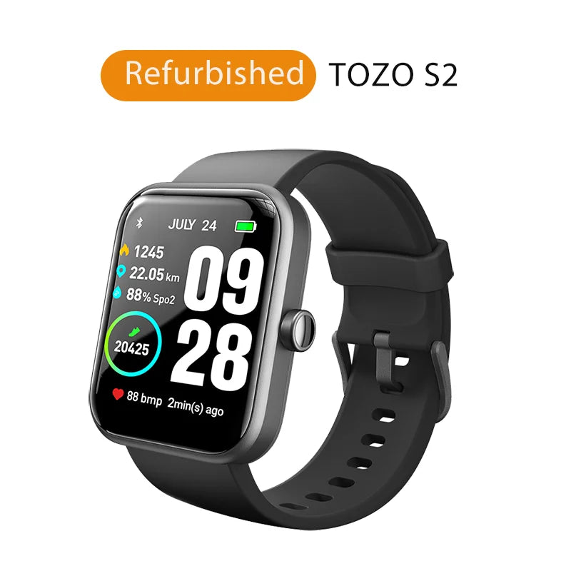 Refurbished TOZO S2 Smartwatch Waterproof