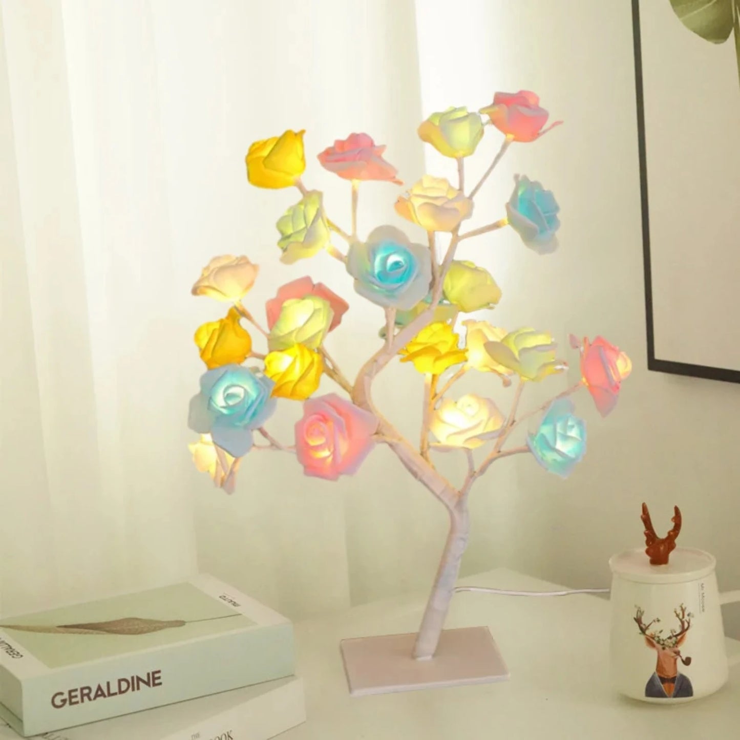 New 24 LED USB Rose Desk Lamp