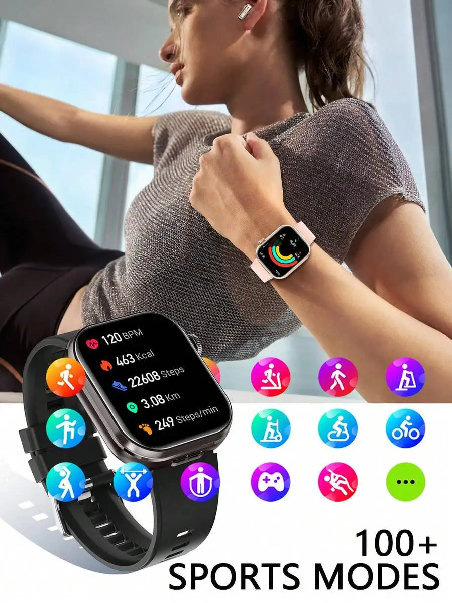 2-In-1 Smartwatch With Built-In Earbuds For Women Men