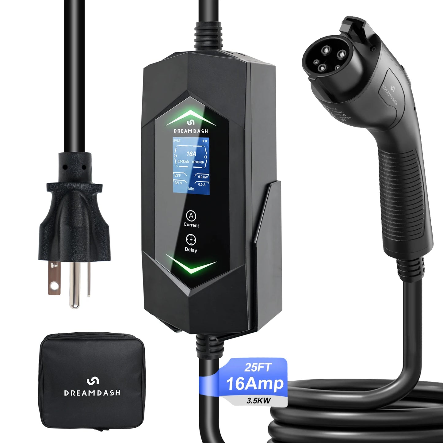 Dreamdash EV Charger SAE J1772 EVs 25ft