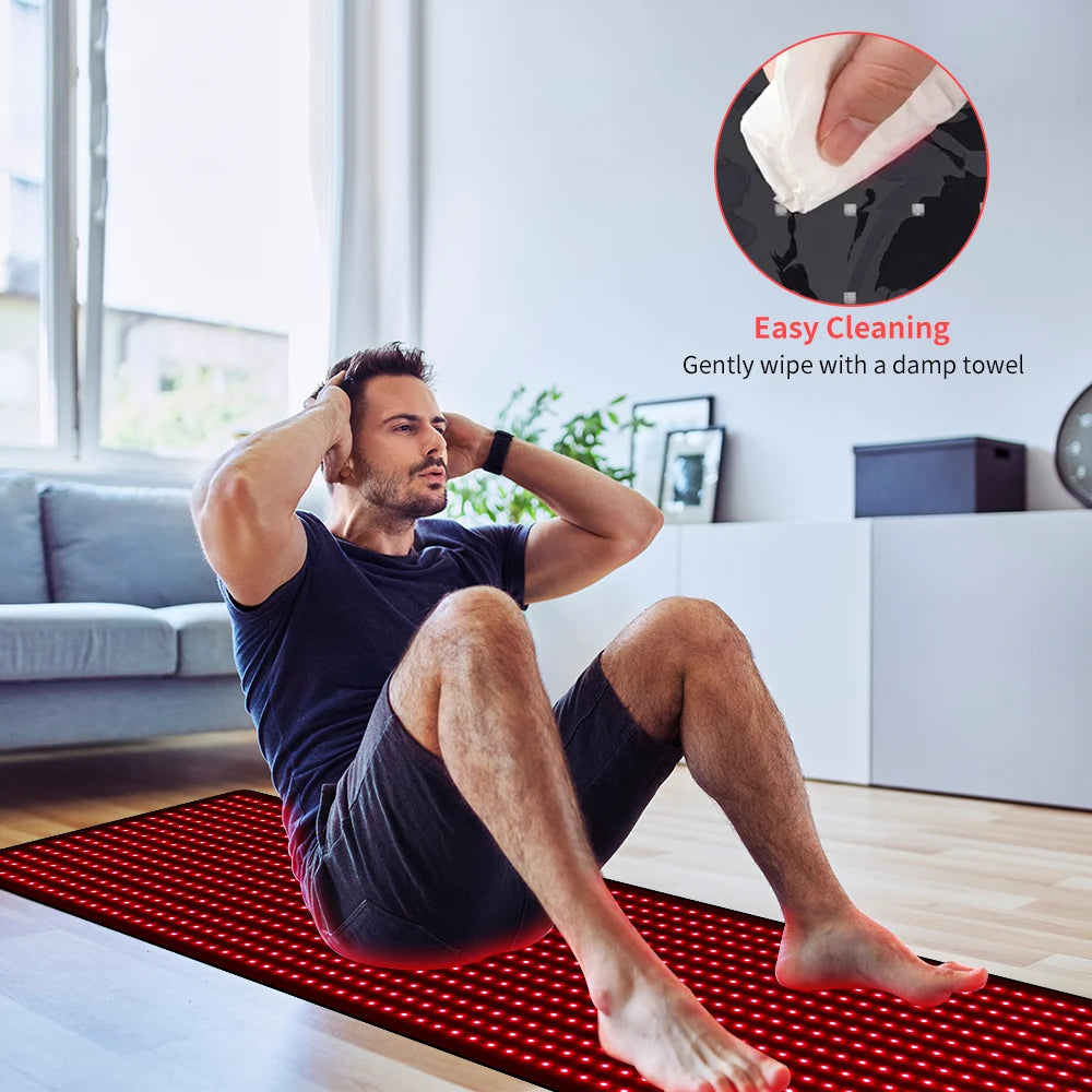Red Light Mat Full Body 63" x 23.6" 945pcs LEDs