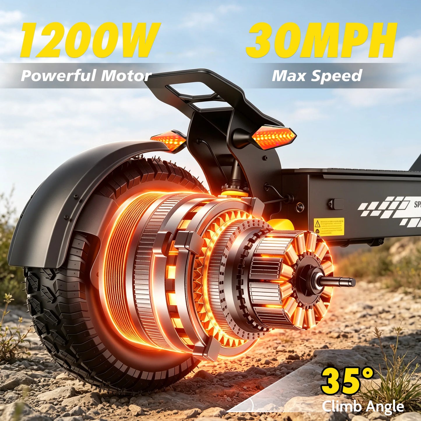 EOEOTWO 1200W Off Road Electric Scooter for Adults
