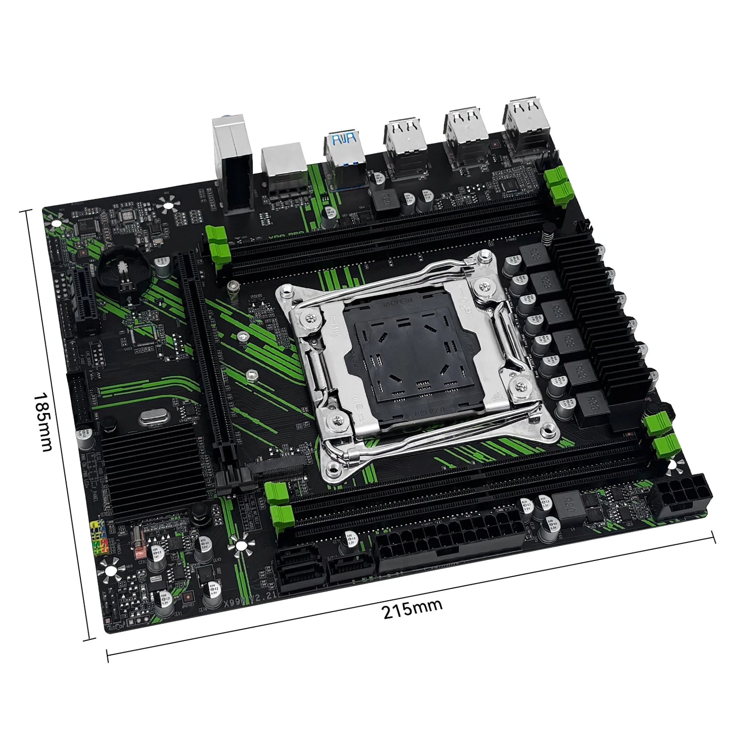 MACHINIST X99 PR9 Motherboard With TPM2.0 Interface Support LGA 2011-3 Xeon CPU DDR4 RAM SATA/NVME M.2 Slot USB3.0