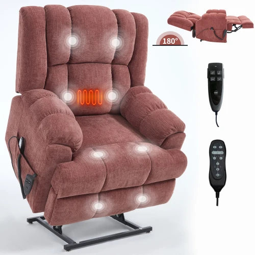Power Lift Recliner Dual Motor Heat Massage