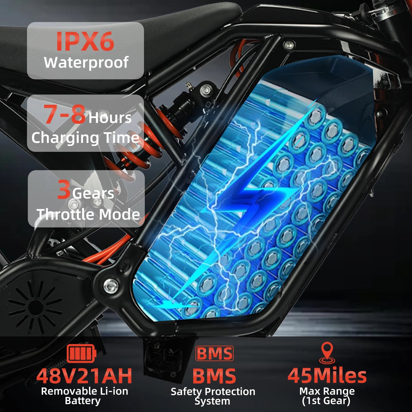 Xtion 2000W Electric Dirt Bike for Teens & Adults