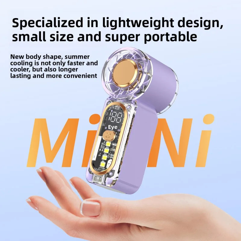 High Velocity Portable USB Charging Handheld Fan