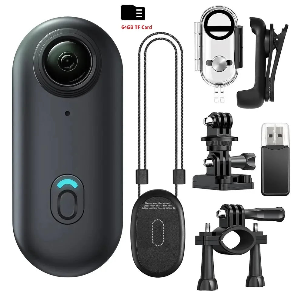 KIDKD 4K Mini Body Camera 64GB Action Cam with Audio & Video