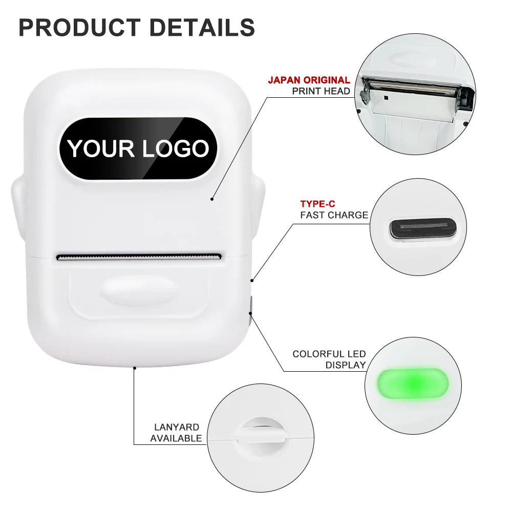 MARKLIFE P50 Mini Portable Bluetooth Thermal Label Printer