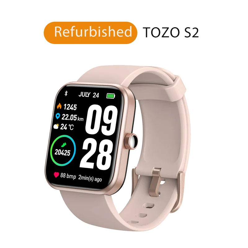 Refurbished TOZO S2 Smartwatch Waterproof