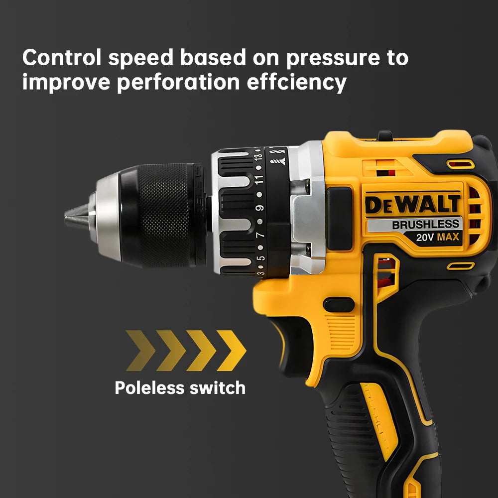 DeWalt DCD796 Compact Cordless Brushless Impact Drill LED Light