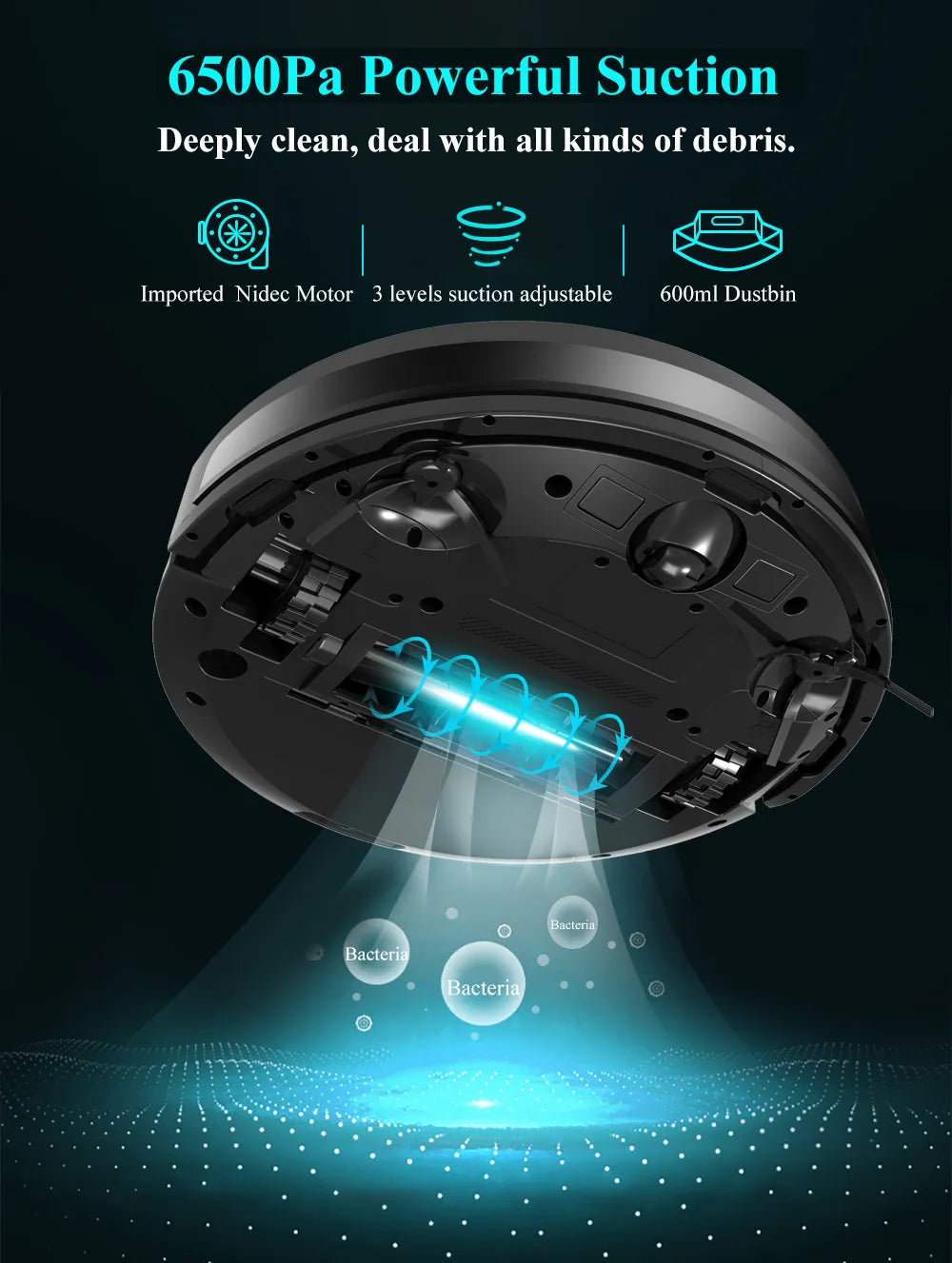 ABIR X8 Robot Vacuum Cleaner ,Laser System