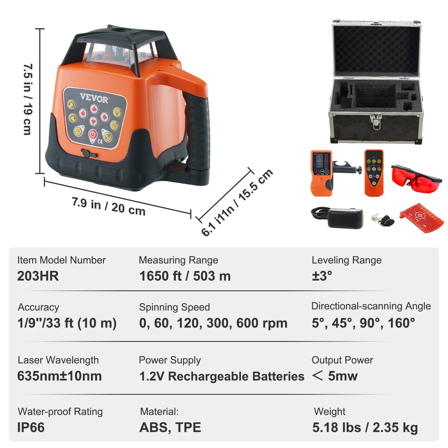 SucceBuy Laser Level 360 Degree Self Leveling