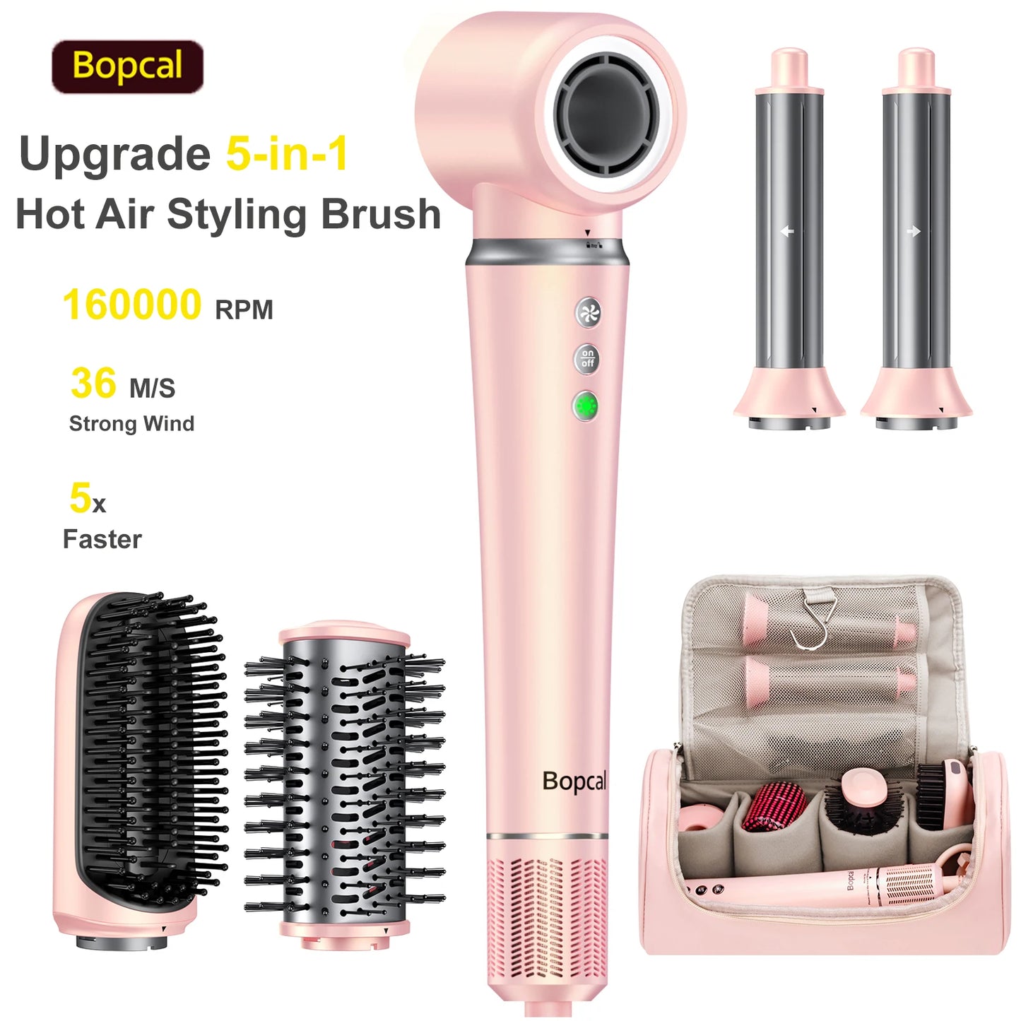 BOPCAL 5 in 1 High Speed Hair Dryer