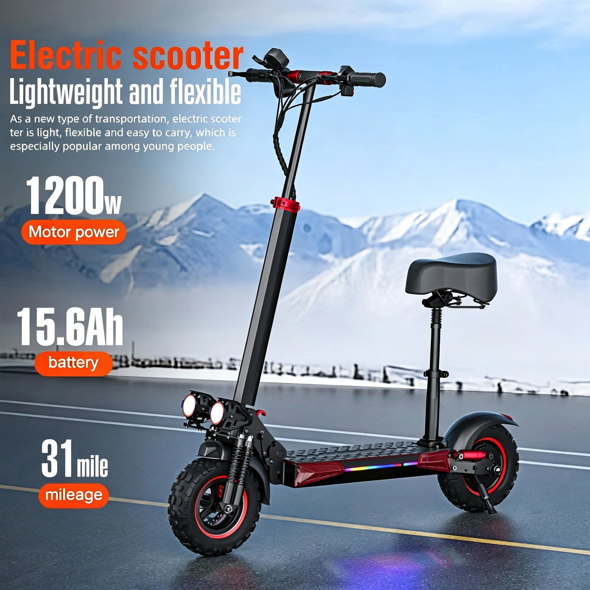 FREEBOY 1200W Electric Scooter for Adults