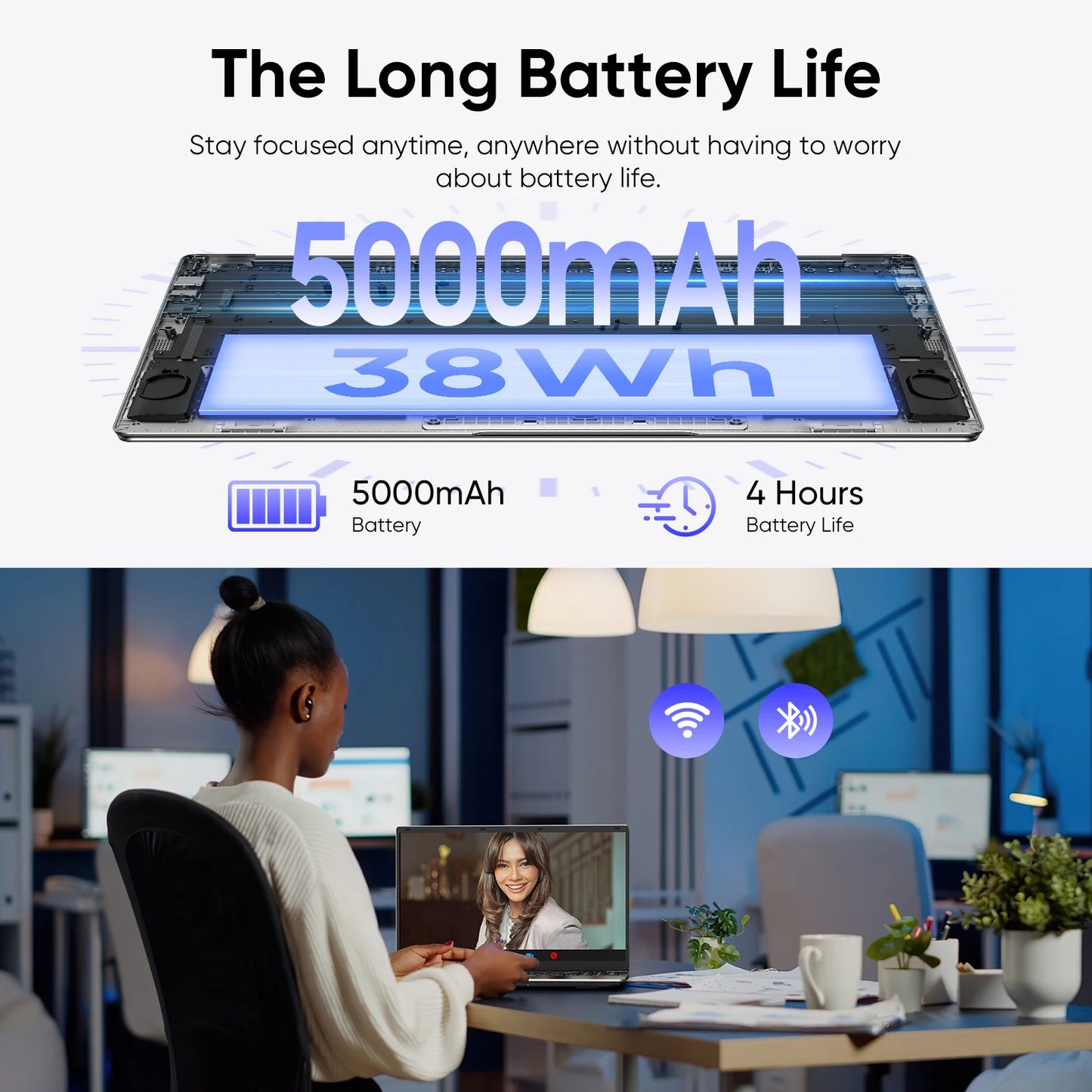 ZENAERO 15.6 "Thin & Portable Laptop Computer Intel Celeron N4000