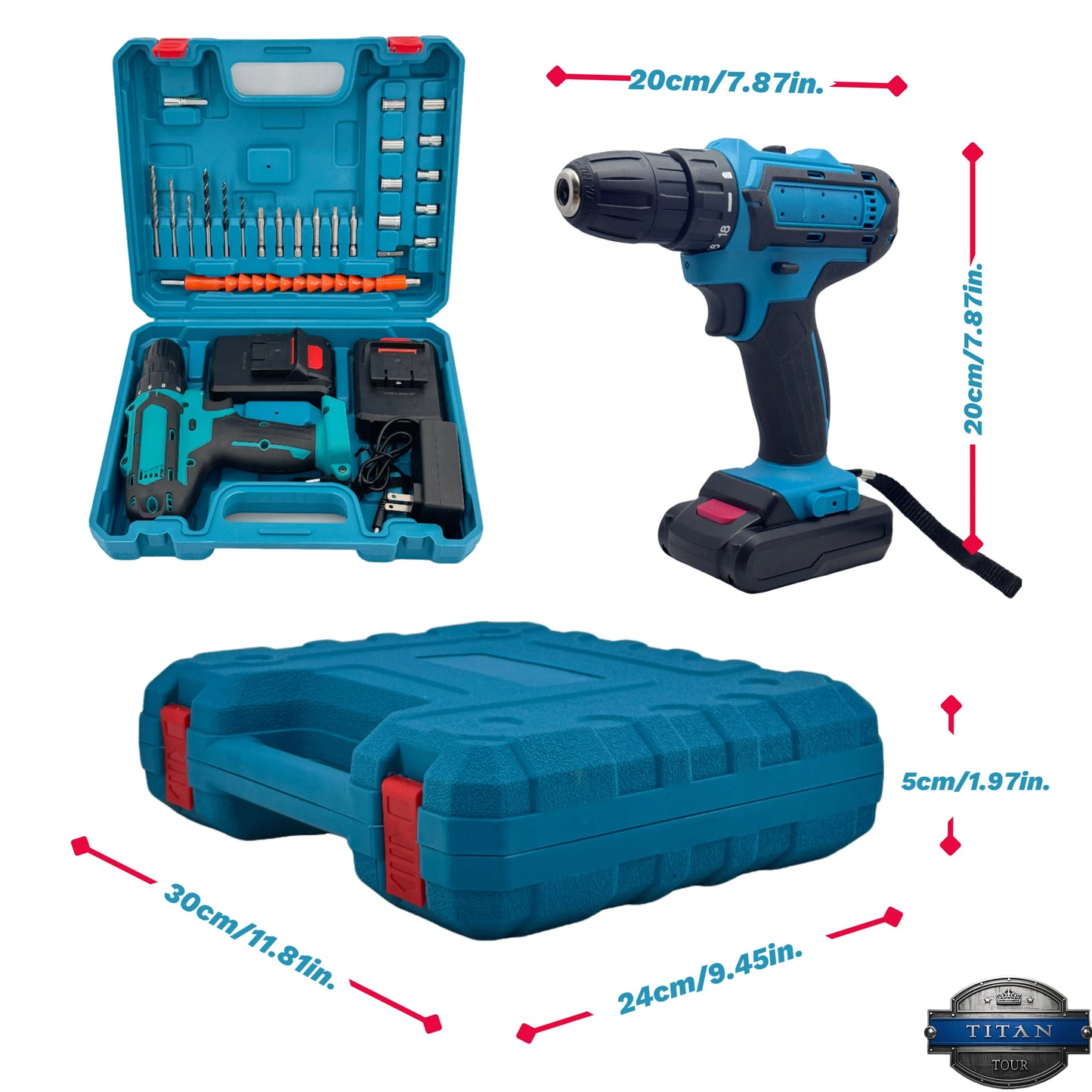 Shenzhenwilbe 21V Cordless Drill Driver