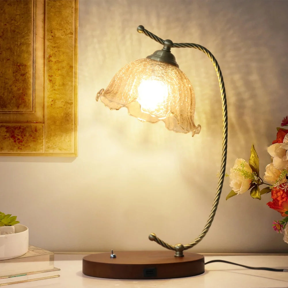 Mid-Century Bedside Table Lamp
