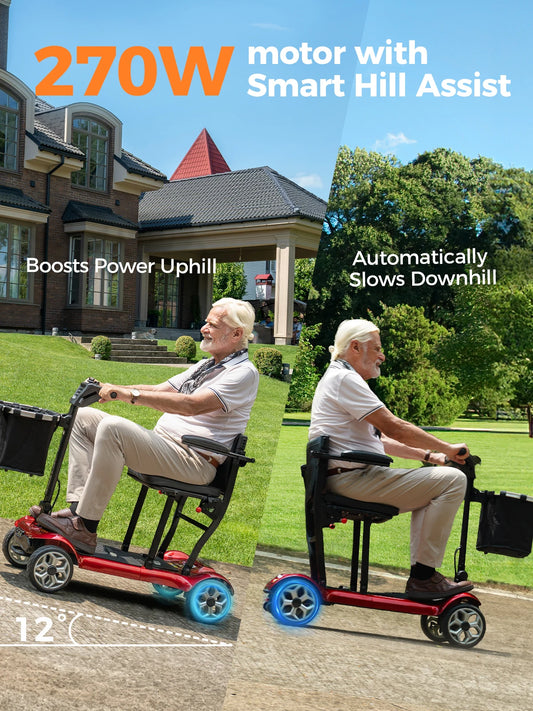 ENGWE Electric Mobility Scooter, 270W Motor, 10AH*2 Dual Batteries