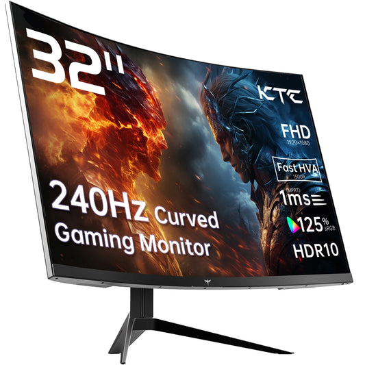 KTC 32 inch 240Hz Curved Gaming Monitor 1500R 1080P