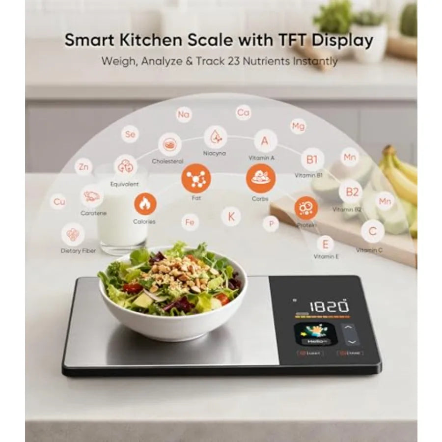 Smart Nutrition Food Scale with TFT Display