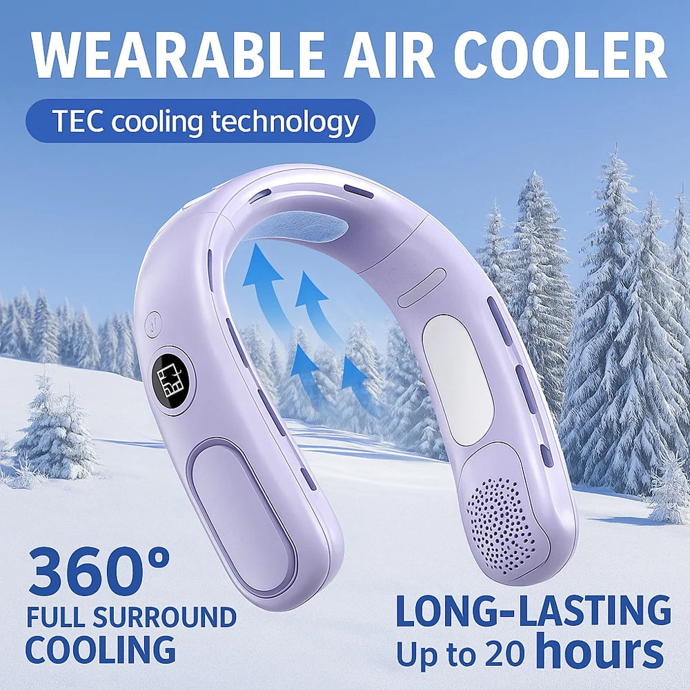 N90 Neck Fan Semiconductor Cooling 5-Speed Bladeless