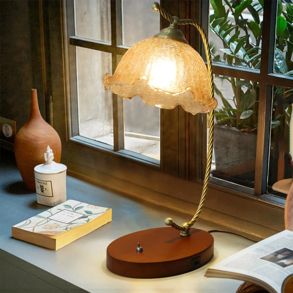 Mid-Century Bedside Table Lamp