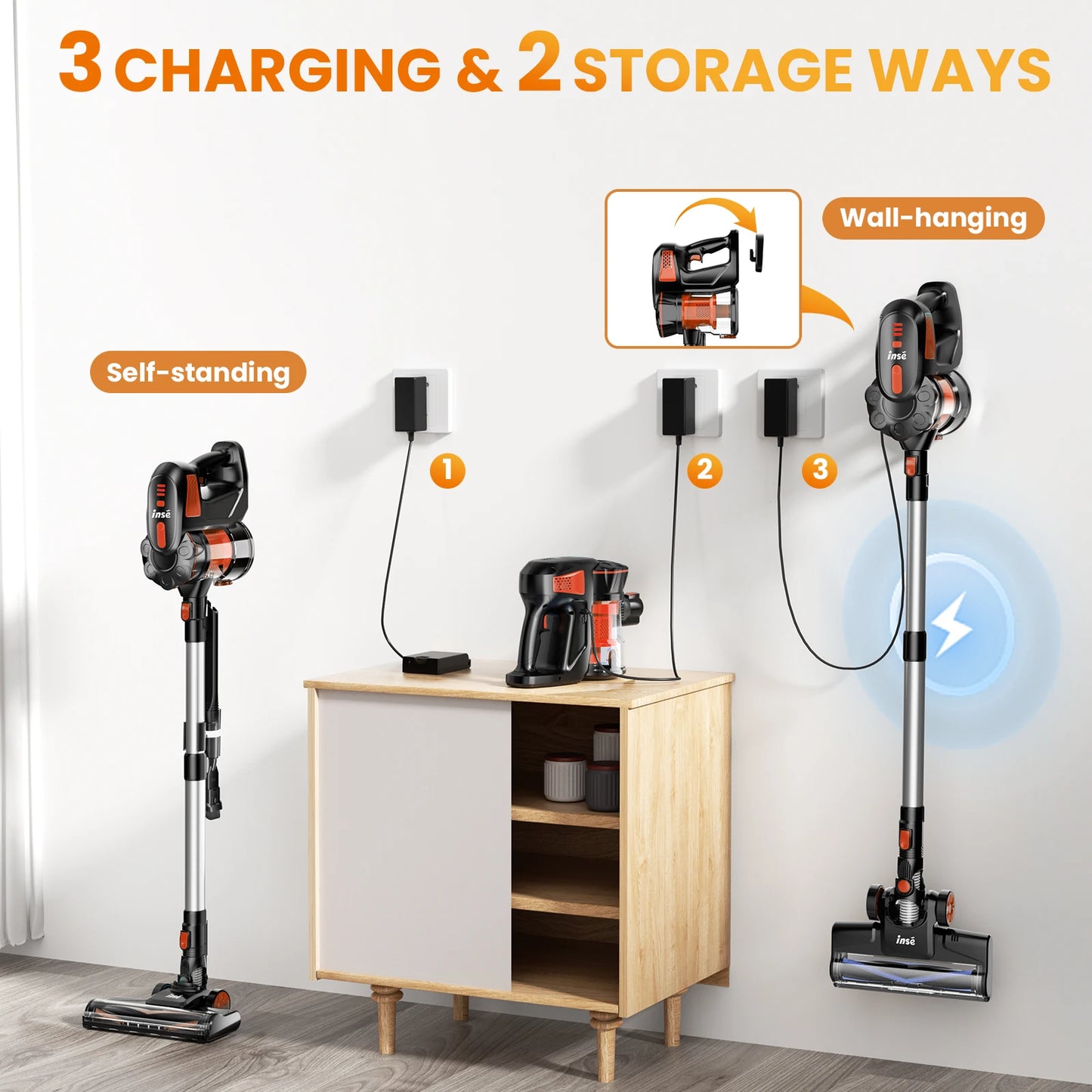 INSE V770 Cordless Stick Vacuum Cleaner