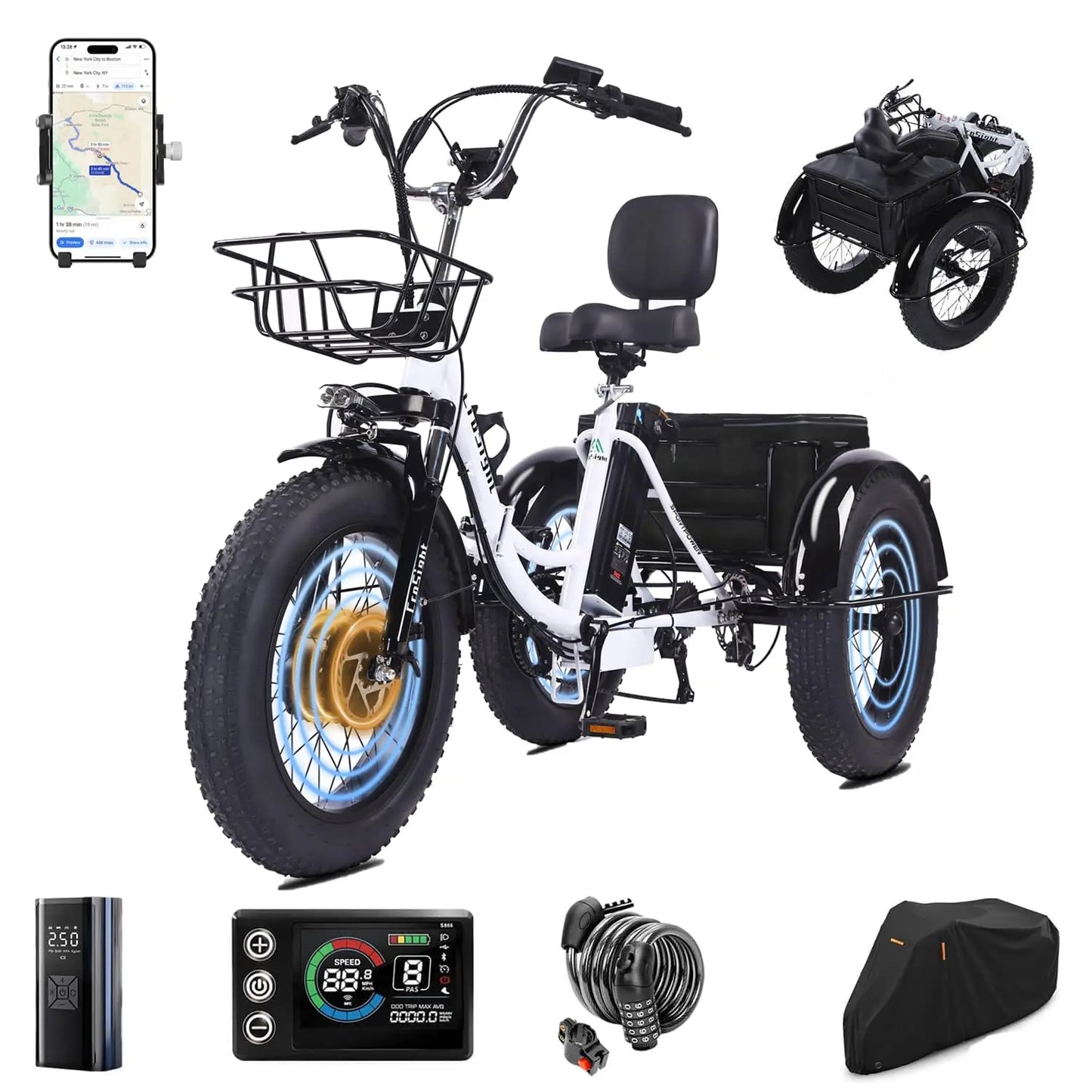 CROSIGH 2.0 Pro Electric Tricycle for Adults