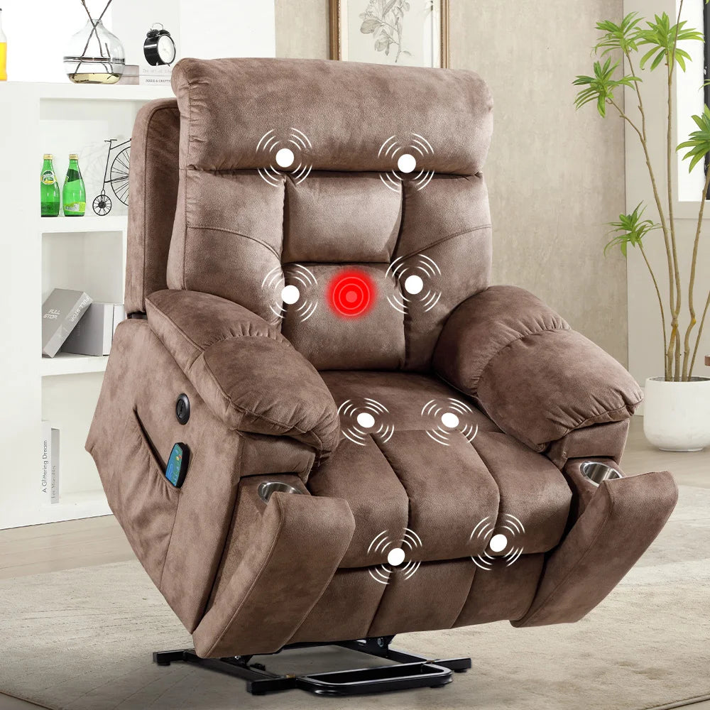 Power Lift Recliner Chair with Massage and Heat