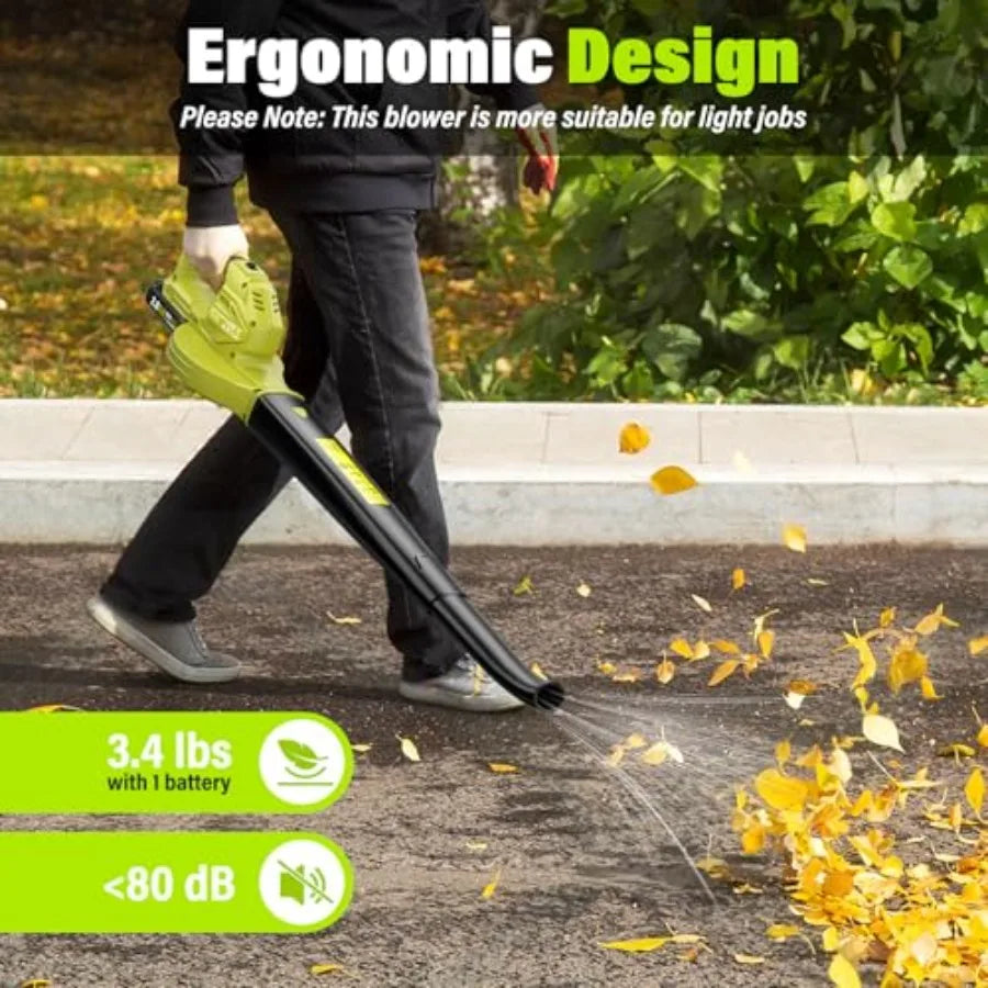 YVUM Leaf Blower, 20V Cordless Blower