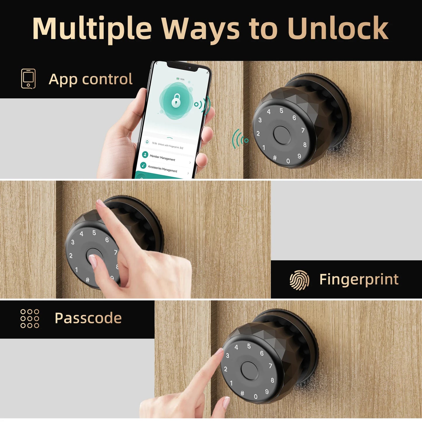 Viladepot Smart Lock Fingerprint Door Lock