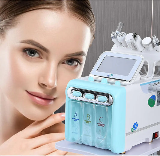6 in 1 Oxygen Hydro Facial Machine  Face Beauty Hydra machine