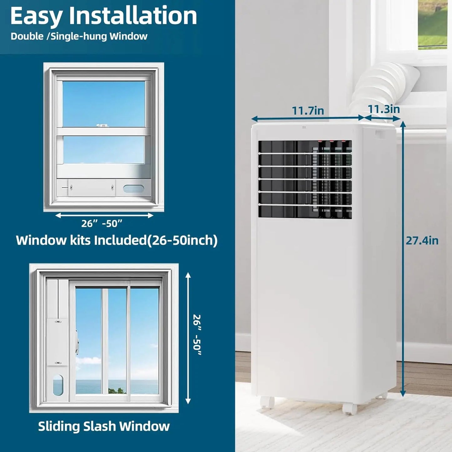 HiMISS 8000 BTU Portable Air Conditioner