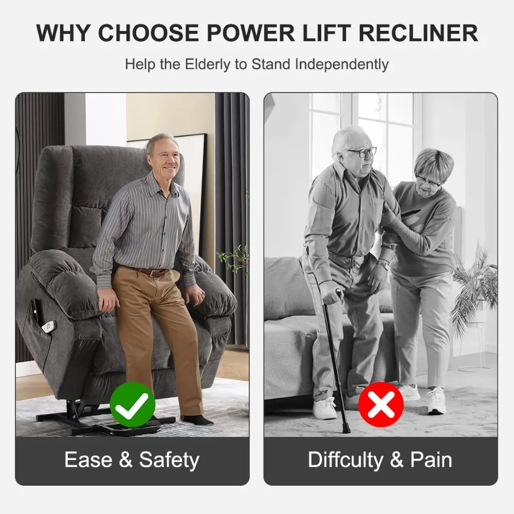 Electric Lift Recliner Chair for Seniors