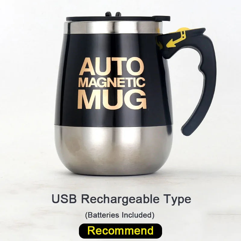 Electric Automatic Self Stirring Magnetic Mug Coffee Milk Mixing Cup