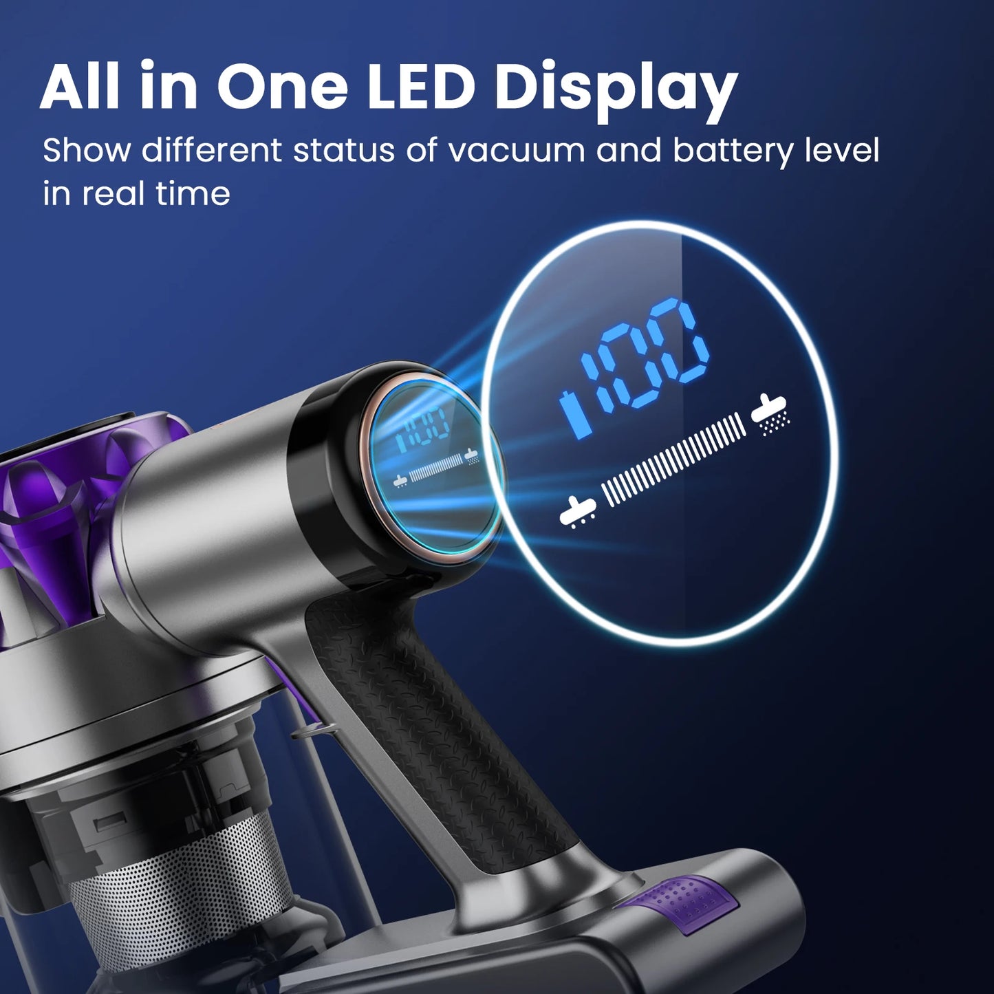 INSE 40000Pa Powerful Cordless Vacuum