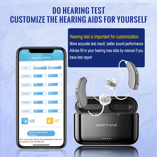 Zepau Bluetooth Hearing Aids for Seniors Rechargeable